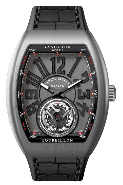 Best FRANCK MULLER Vanguard Tourbillon Brushed Titanium V 41 T TT BR NR (TT) (TT NR NR) Replica Watch